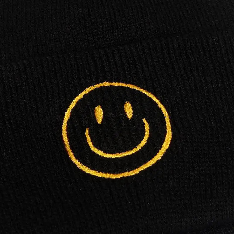 Smile beanie y2k for stylish streetwear fashion - beanies