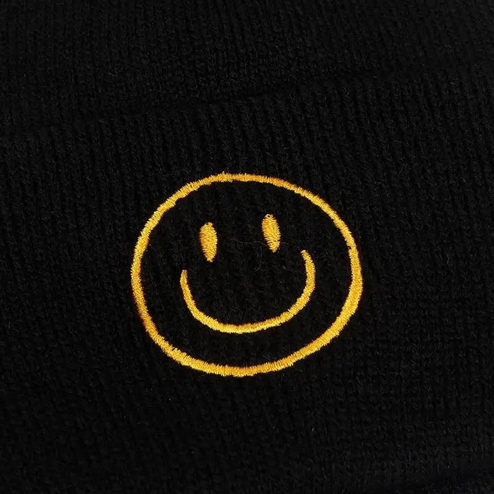 Smile beanie y2k for stylish streetwear fashion - beanies