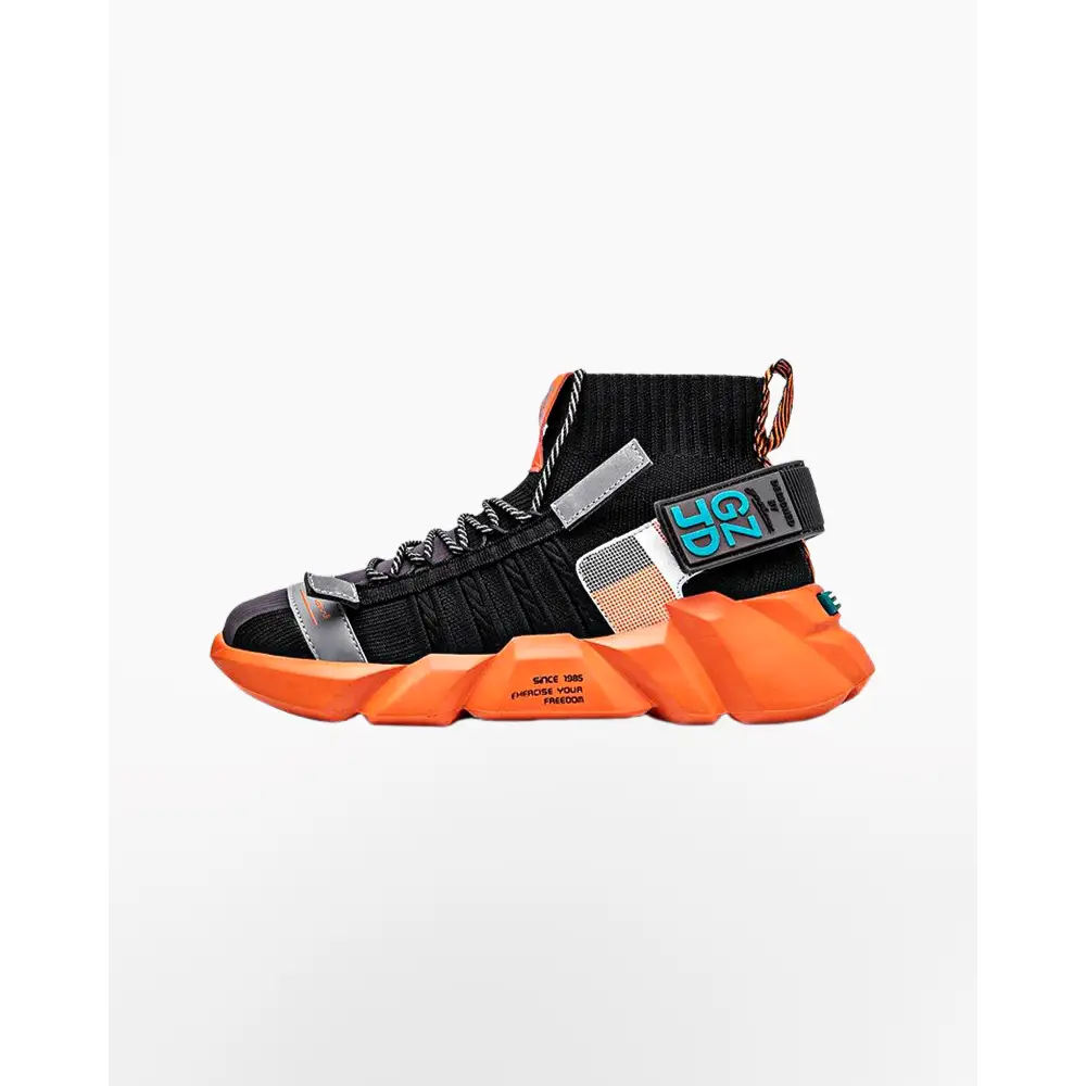 Ky jds y2k sneakers for a sophisticated urban style - black & orange / 6