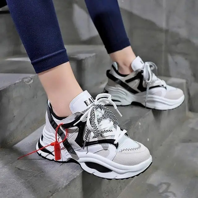 Krvx lynx y2k urban footwear sneakers for bold style - white / 6