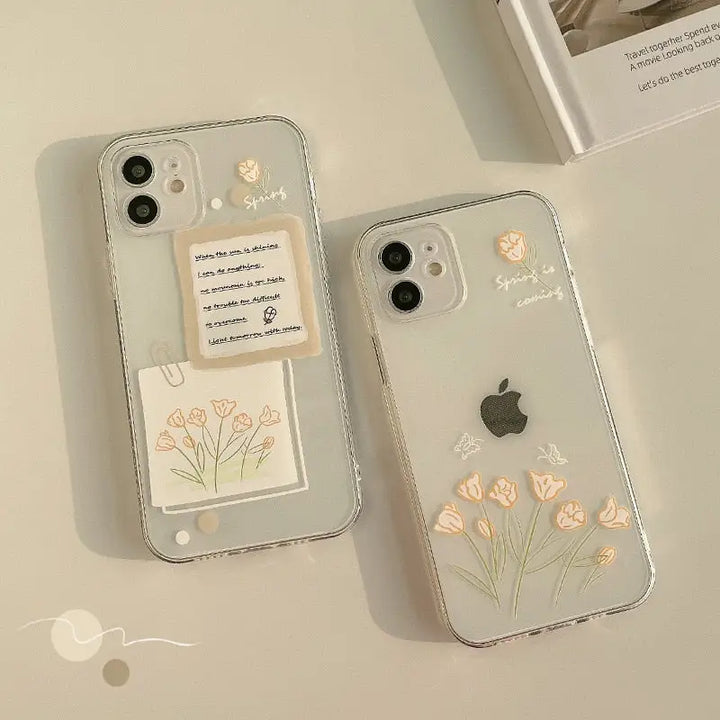 Soft flower y2k iphone phone case for elegant protection - cases