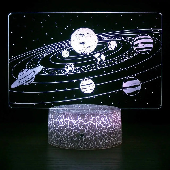 Galaxy aesthetic solar system night light for y2k inspired decor