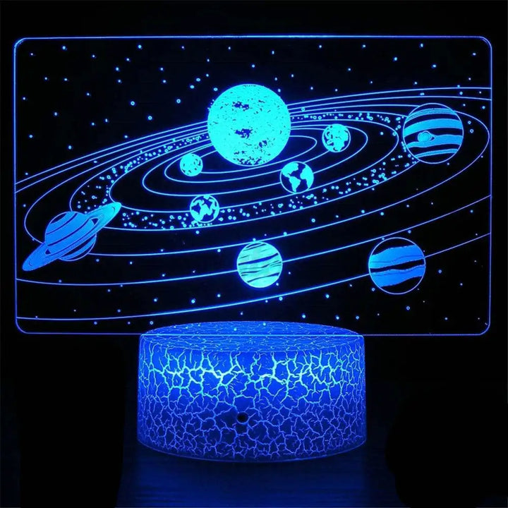 Galaxy aesthetic solar system night light for y2k inspired decor
