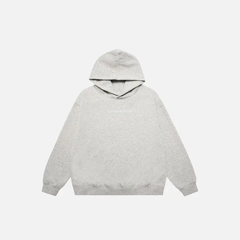 Endless road solid color y2k hoodie for timeless style - gray / m - hoodies