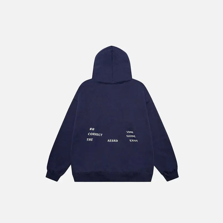 Endless road solid color y2k hoodie for timeless style - hoodies