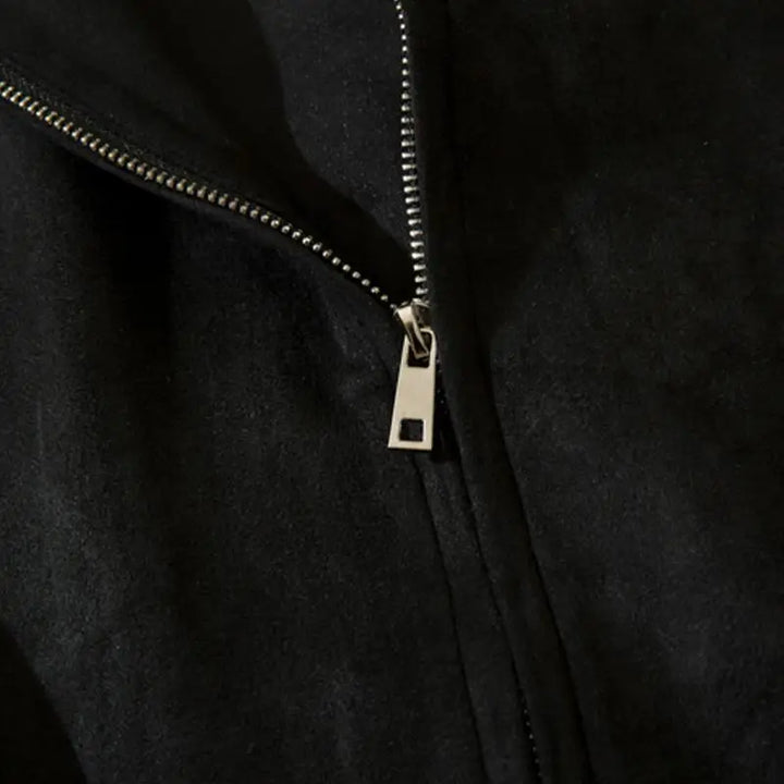 Y2k full zip jacket with round collar for all seasons - varsity jackets