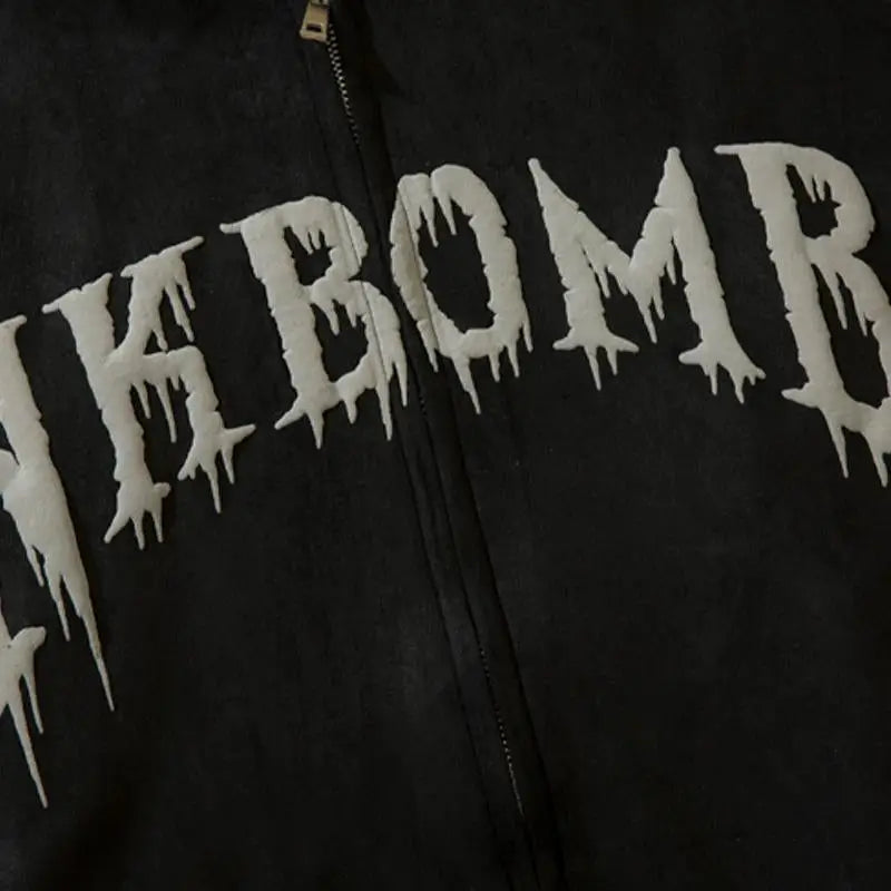 Y2k full zip jacket with round collar for all seasons - varsity jackets