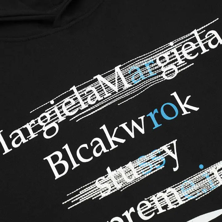 Y2k solid color letter print hoodie for stylish comfort - hoodies