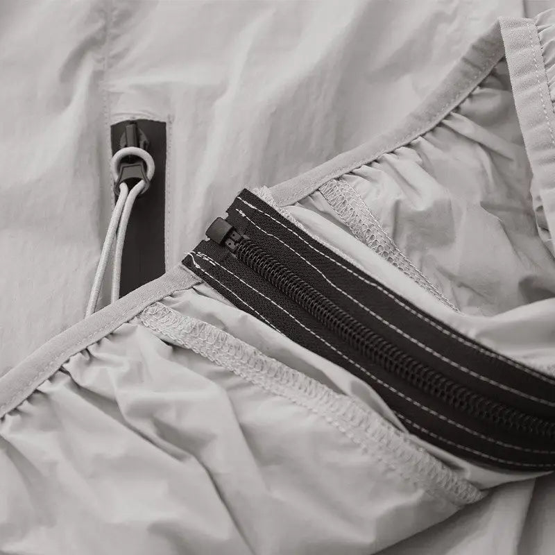 Solid stand collar windbreaker jacket for cozy comfort - jackets