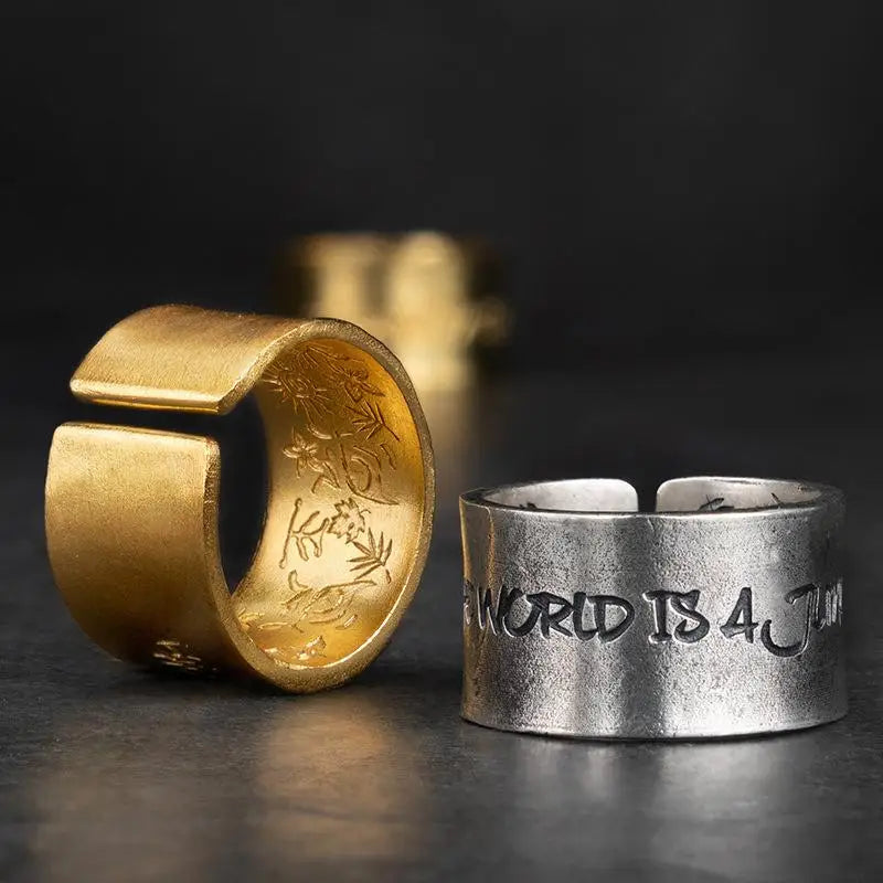 Bague fils du soleil y2k silver ring for fashionable elegance - rings