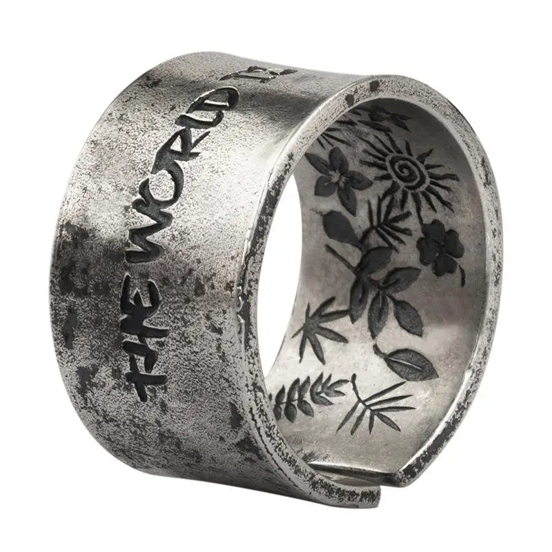 Bague fils du soleil y2k silver ring for fashionable elegance - rings