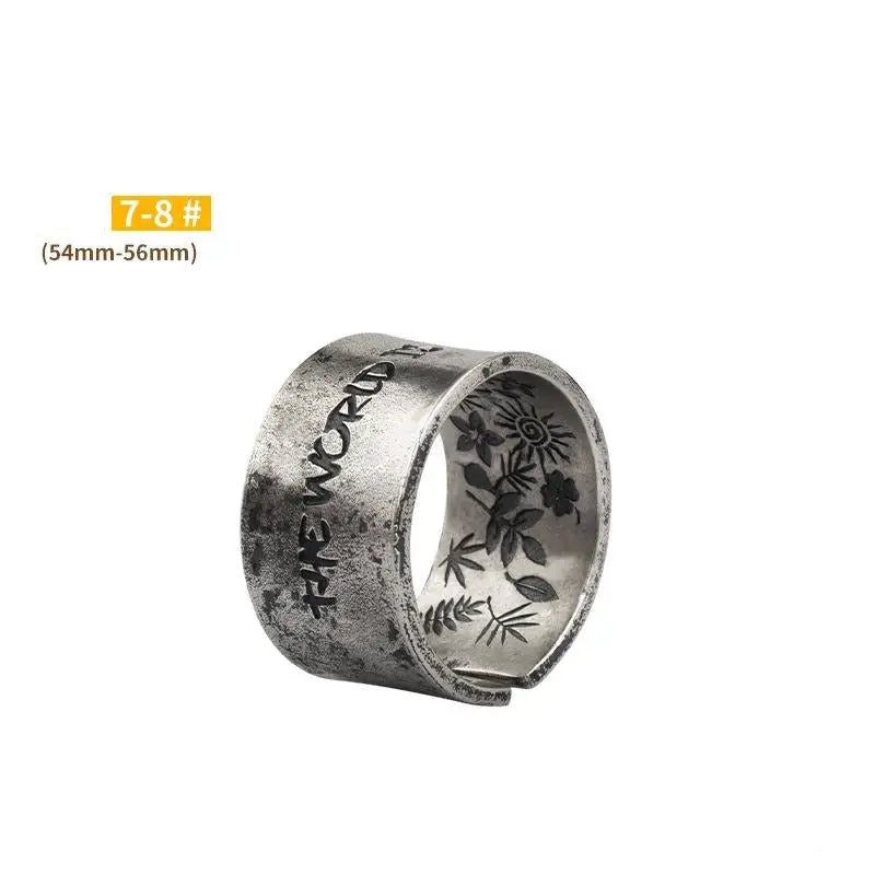 Bague fils du soleil y2k silver ring for fashionable elegance - small opening adjustable to fit 7-12 - rings
