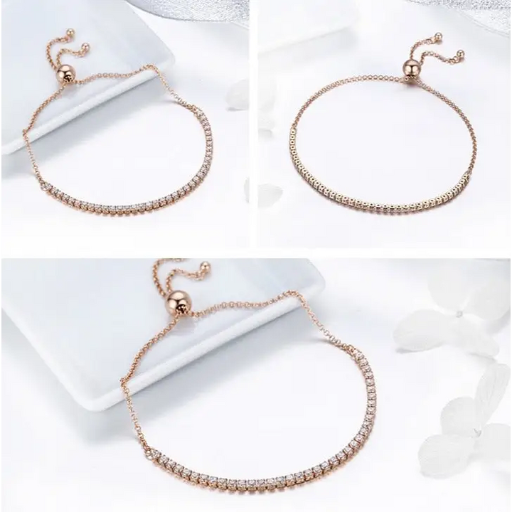 Y2k sterling silver sparkling strand bracelet for a dazzling look - necklace