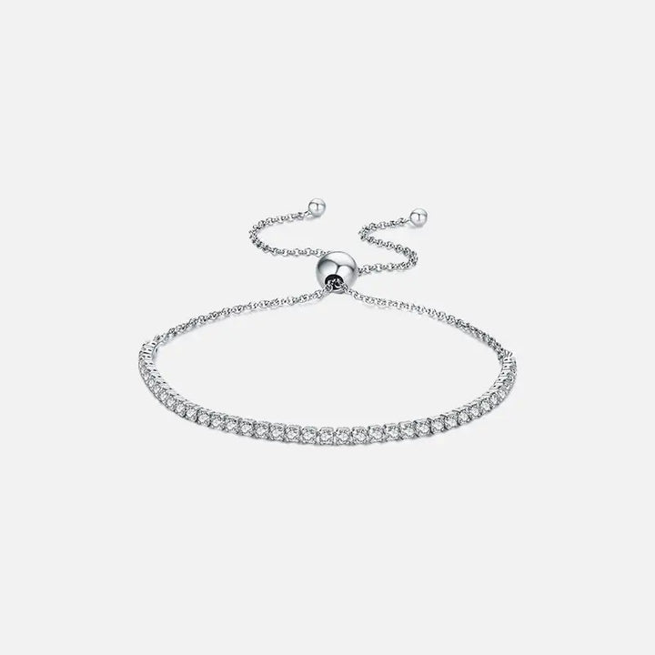 Y2k sterling silver sparkling strand bracelet for a dazzling look - necklace