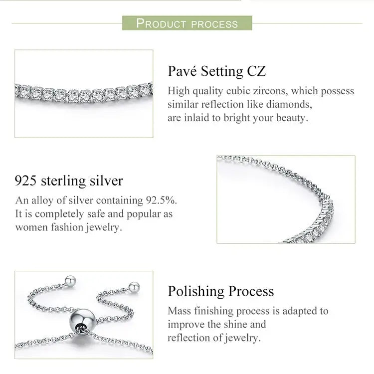 Y2k sterling silver sparkling strand bracelet for a dazzling look - necklace