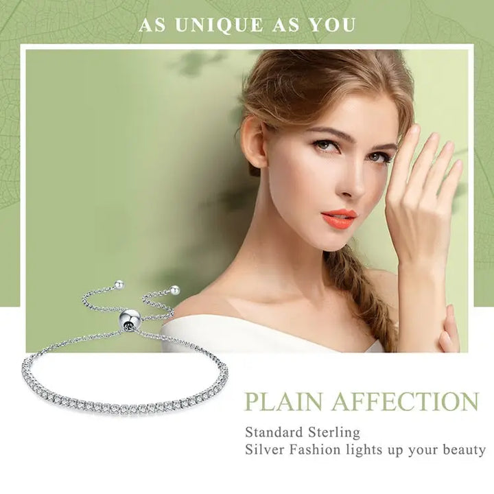 Y2k sterling silver sparkling strand bracelet for a dazzling look - necklace