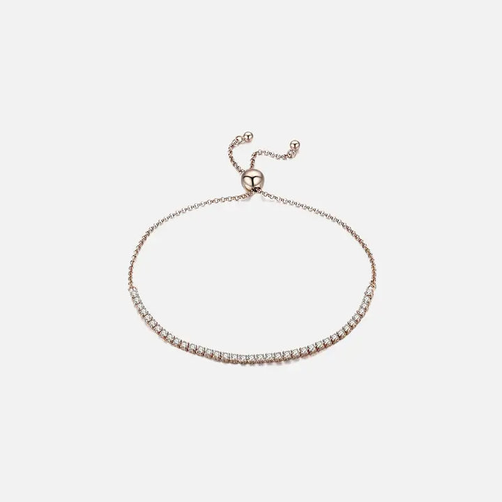 Y2k sterling silver sparkling strand bracelet for a dazzling look - pink - necklace