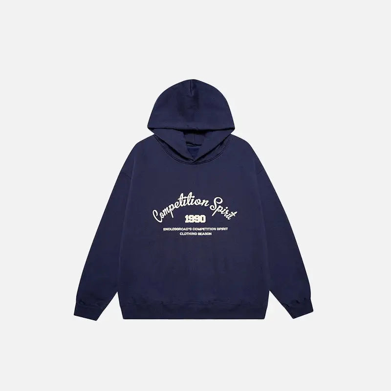 Spirit of competition y2k hoodie for stylish streetwear - navyblue / m - hoodies