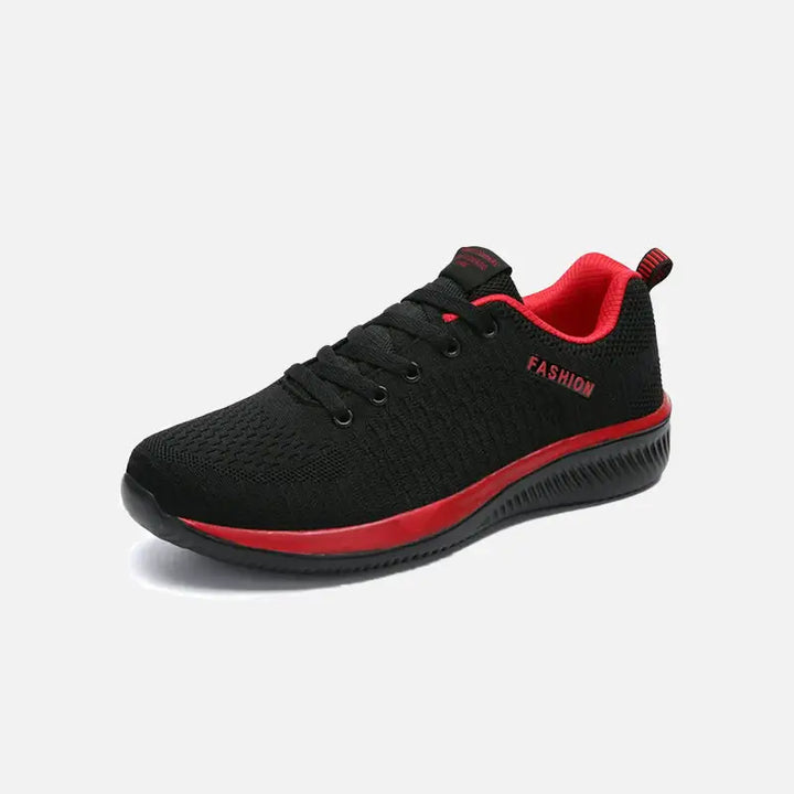 Splicing color flexible sneakers y2k - red-black / 36