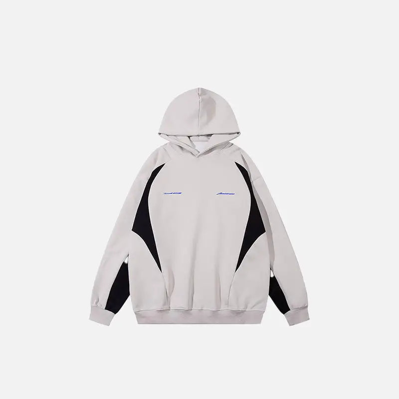 Splicing color oversized hoodie for stylish comfort and warmth - beige / s - hoodies