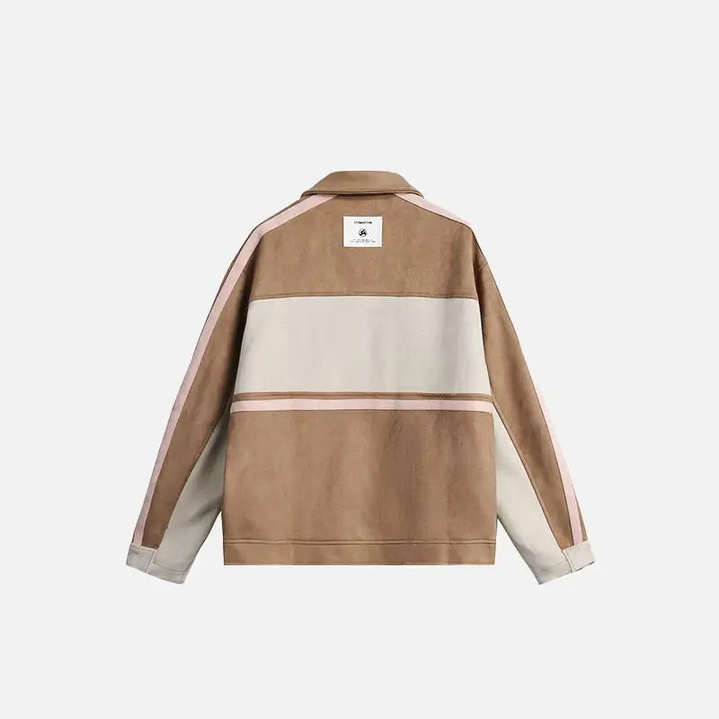 Y2k splice color varsity jacket for a fashion-forward look - varsity jackets