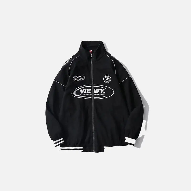 Y2k windbreaker jacket for stylish warmth all season - black / m - jackets