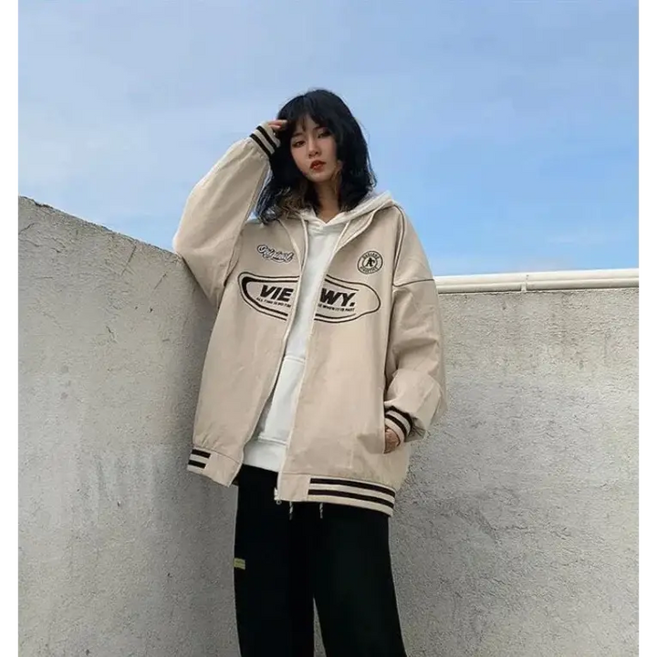 Y2k windbreaker jacket for stylish warmth all season - jackets