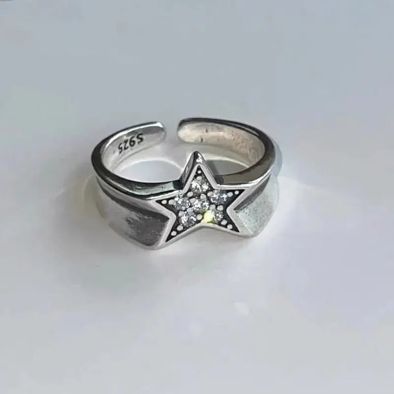 Y2k star adjustable rings from the streetwear collection - 1 / resizable