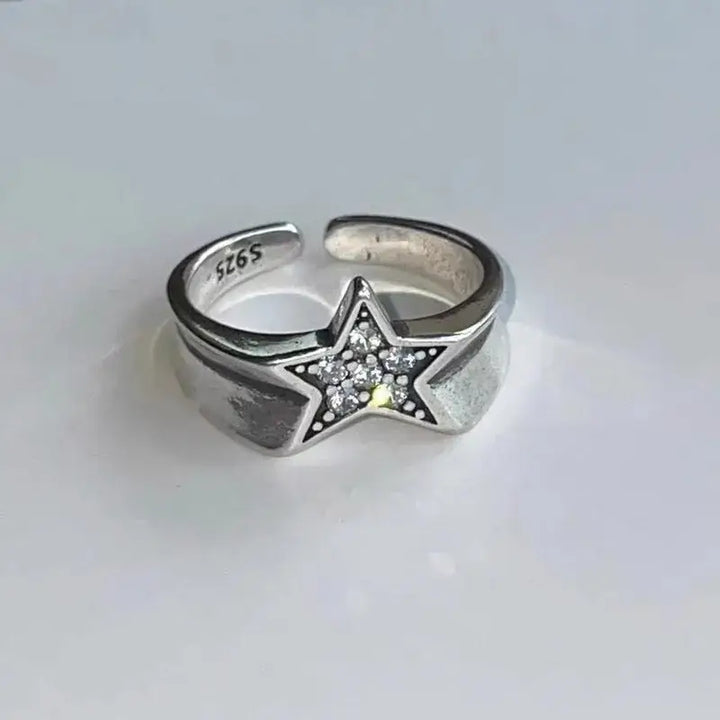 Y2k star adjustable rings from the streetwear collection - 1 / resizable