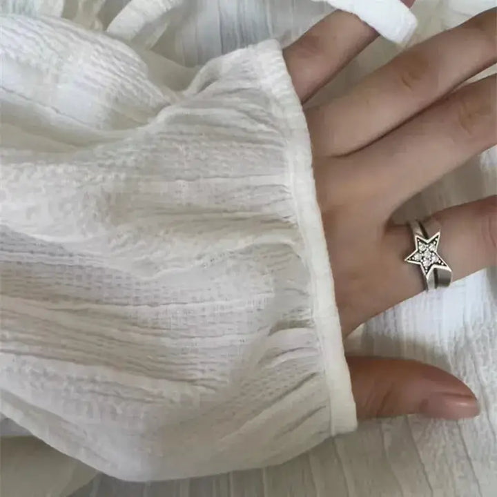 Y2k star adjustable rings from the streetwear collection
