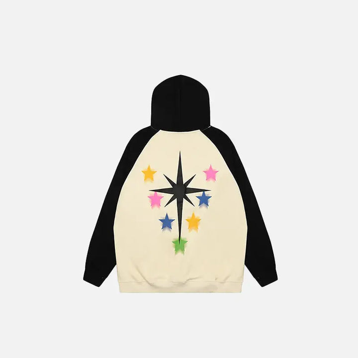 Star dogs y2k graphic print hoodie for streetwear style and comfort - hoodies