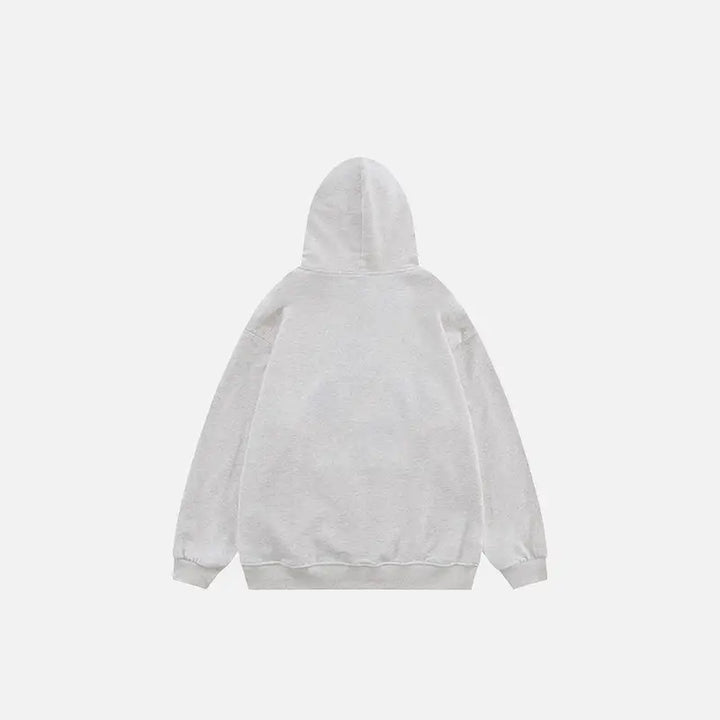 Y2k star letters embroidered hoodie for 2000s fashion fans - hoodies