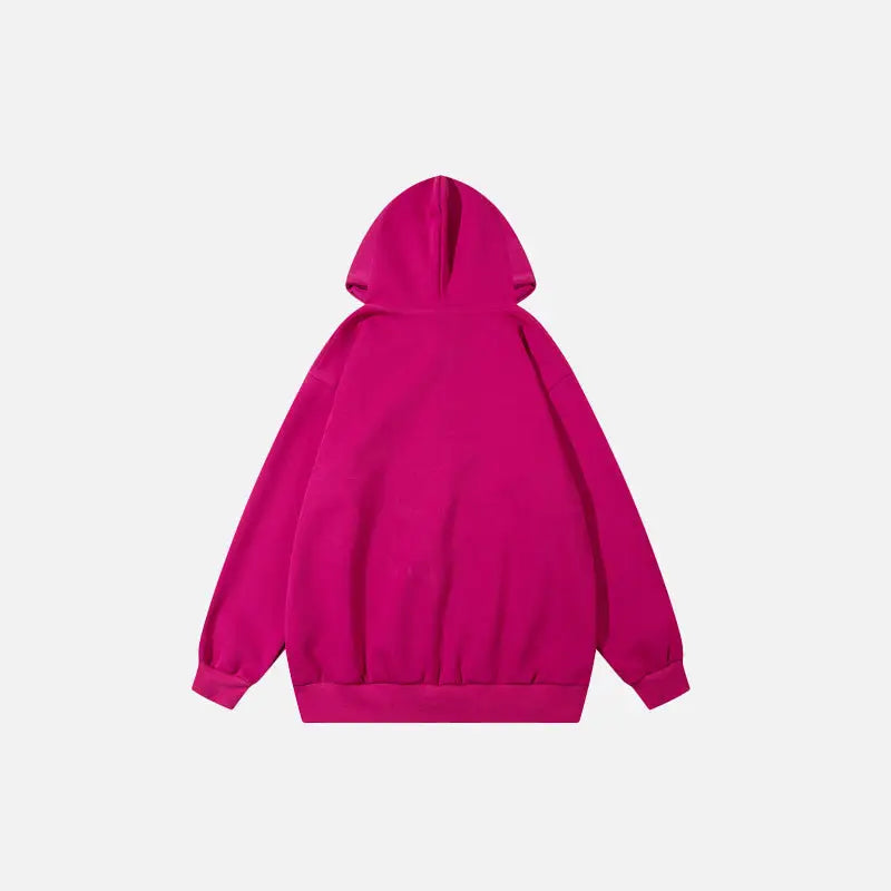 Star oversized zip hoodie for y2k style and comfort - hoodies