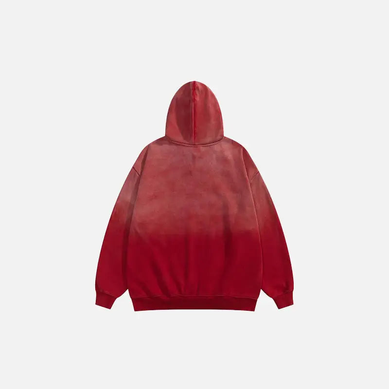 Y2k streetwear star washed loose fit hoodie for comfort and style