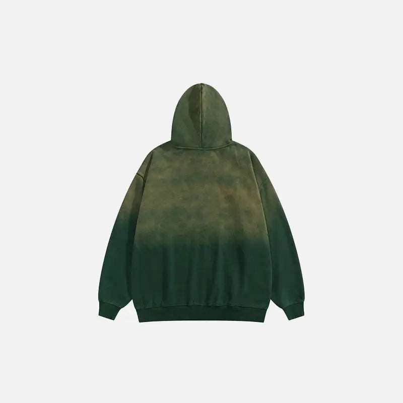 Y2k streetwear star washed loose fit hoodie for comfort and style