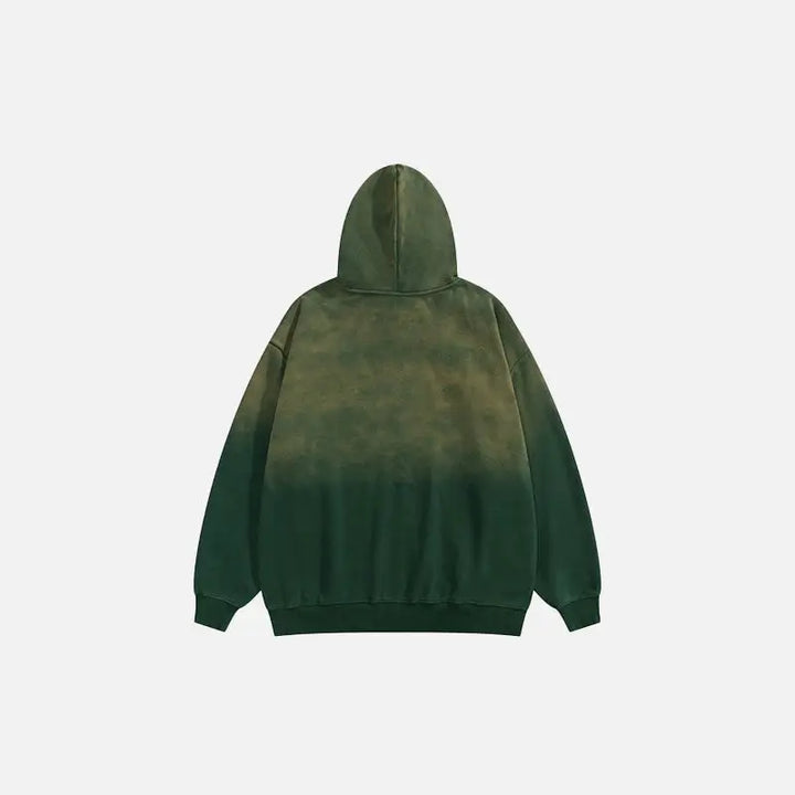 Y2k streetwear star washed loose fit hoodie for comfort and style