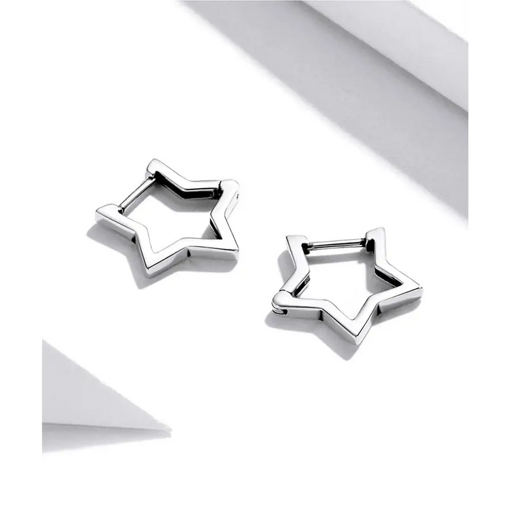 Sterling silver y2k tree of life earrings in hoops design