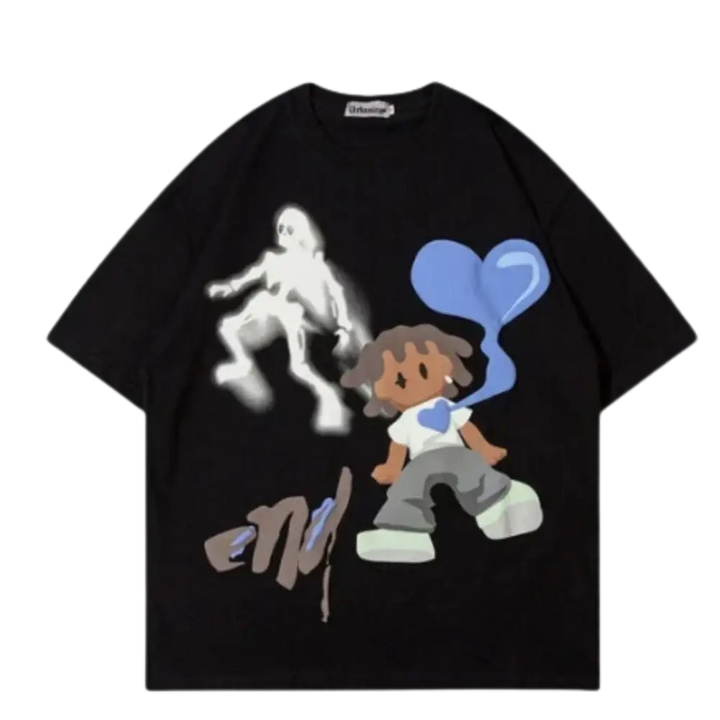 T-shirt steal my heart y2k - mode urbaine - black / s