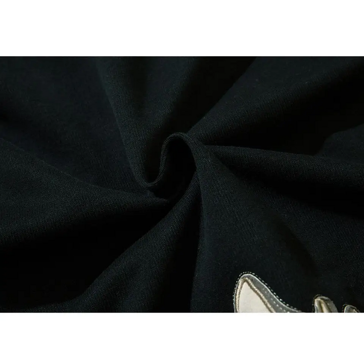 Sticky heart y2k oversized zip hoodie for modern luxury style - hoodies