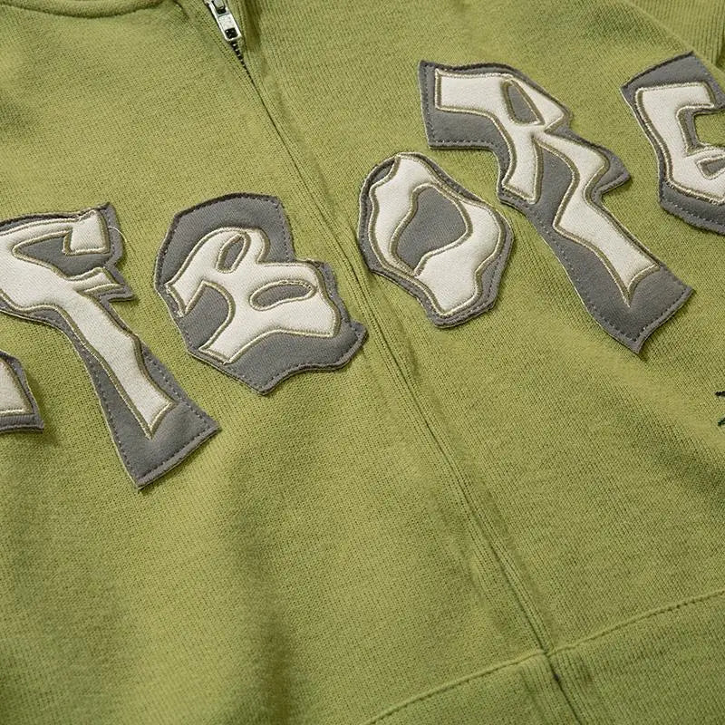 Sticky heart y2k oversized zip hoodie for modern luxury style - hoodies