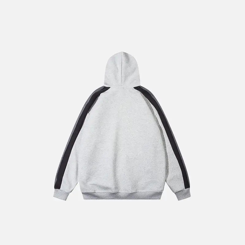 Y2k striped oversized hoodie for style and comfort - hoodies