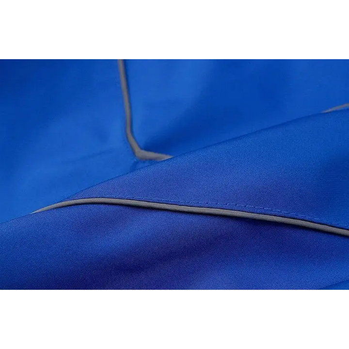 Striped reflective v jacket for y2k streetwear style - jackets