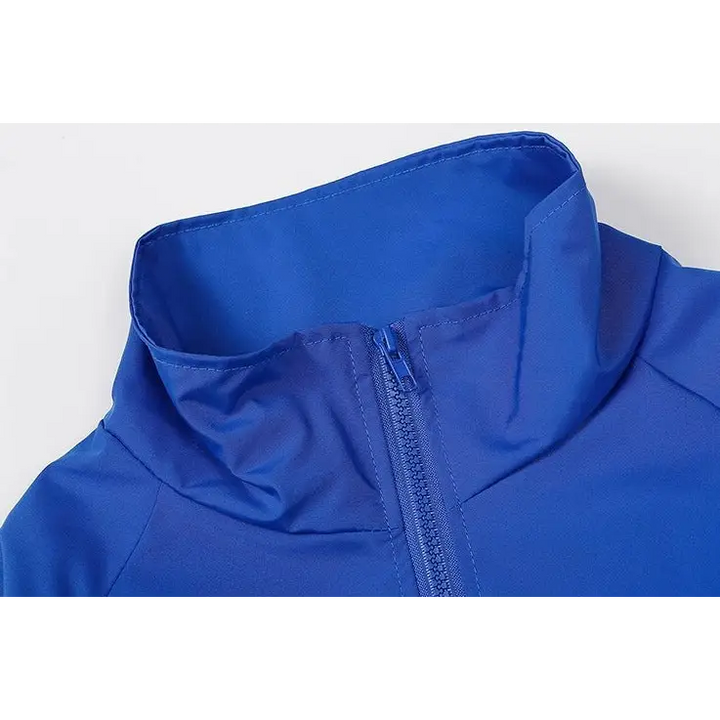 Striped reflective v jacket for y2k streetwear style - jackets