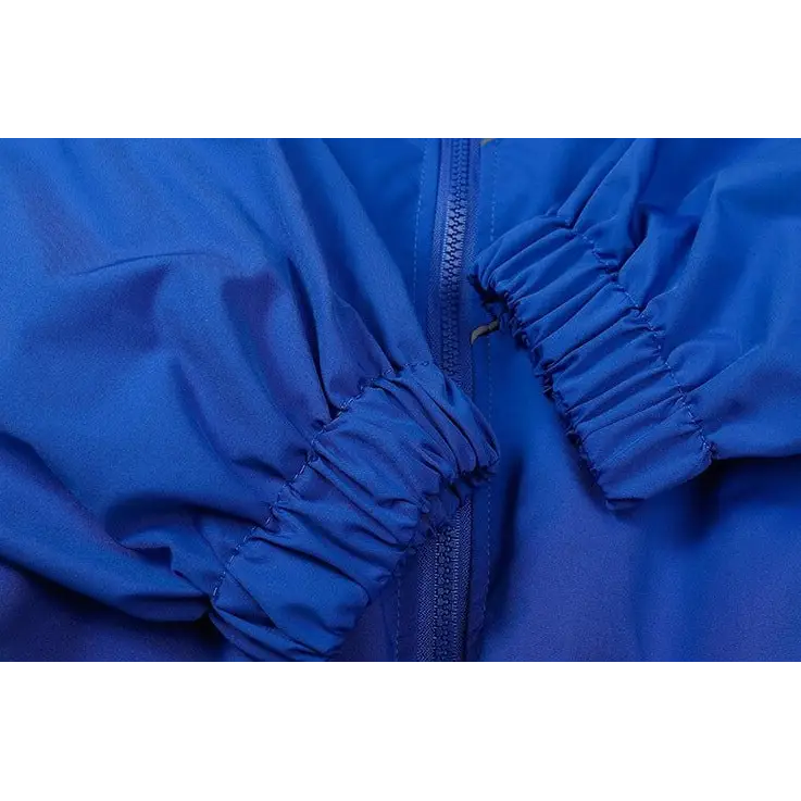 Striped reflective v jacket for y2k streetwear style - jackets