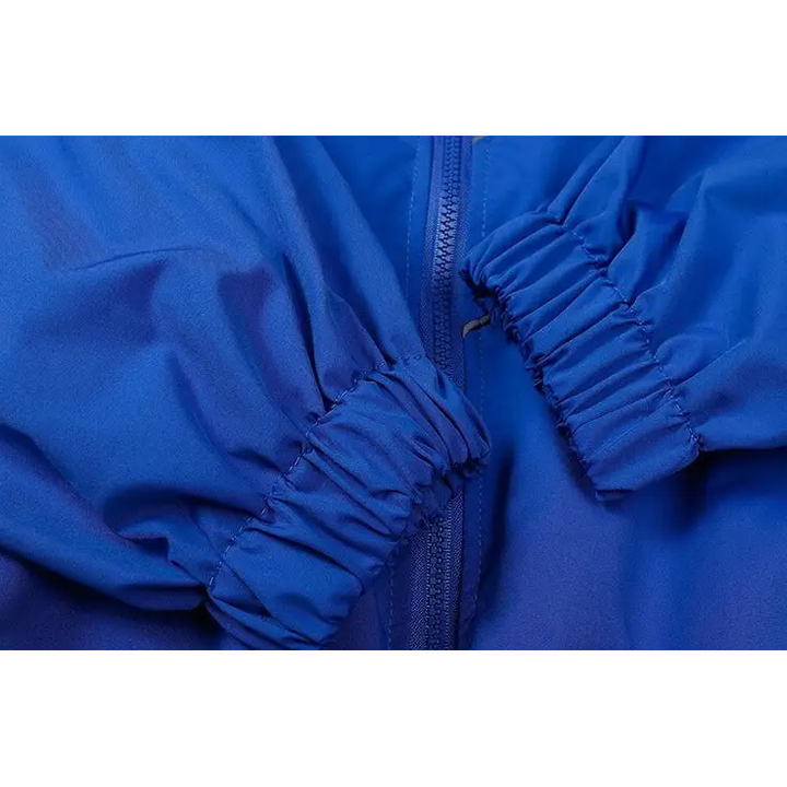 Striped reflective v jacket for y2k streetwear style - jackets