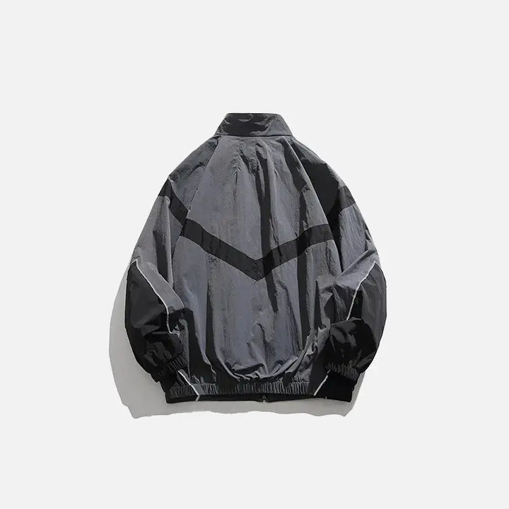 Y2k windbreaker jacket in cozy cotton and acrylic blend - jackets