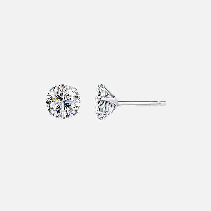 Y2k 925 sterling silver stud earrings for elegant style - 7mm