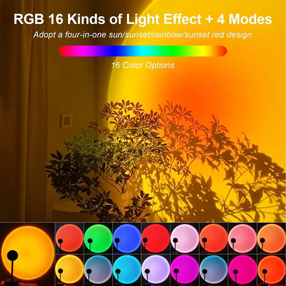 Trendy y2k decor and sunset lamps to elevate your space - 16 colors & remote app