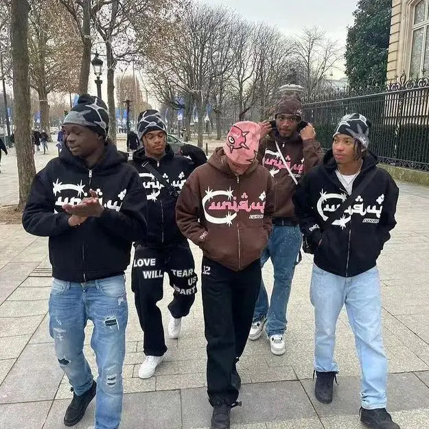 Y2k sweatshirt with arabic writing - unique streetwear