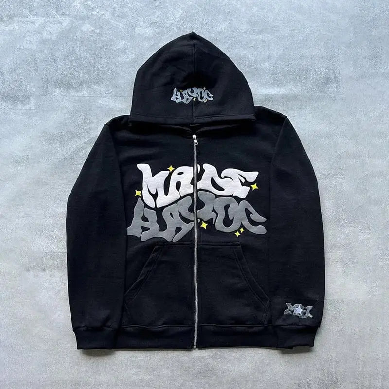 Y2k zip-up sweatshirt for stylish comfort